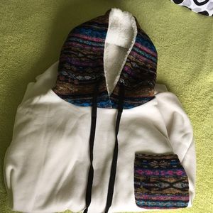 Hooded Sweater with fleece lining